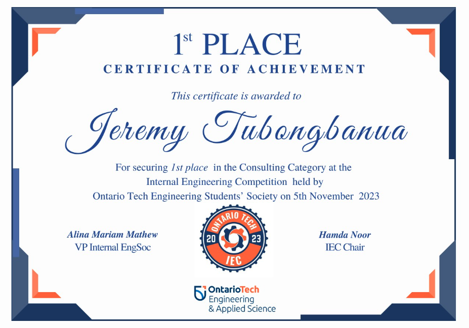 1st Place IEC Consulting Thumbnail
